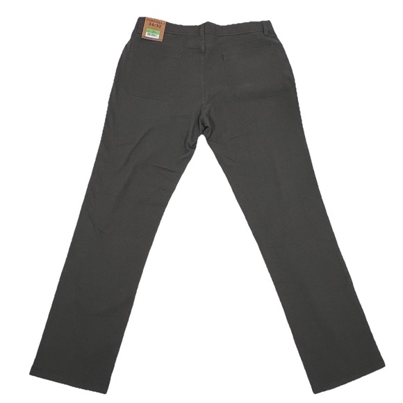 Denali Stretch Pants Men 34x32 Gray Khaki Outdoor Classic American Fashion - Picture 4 of 10